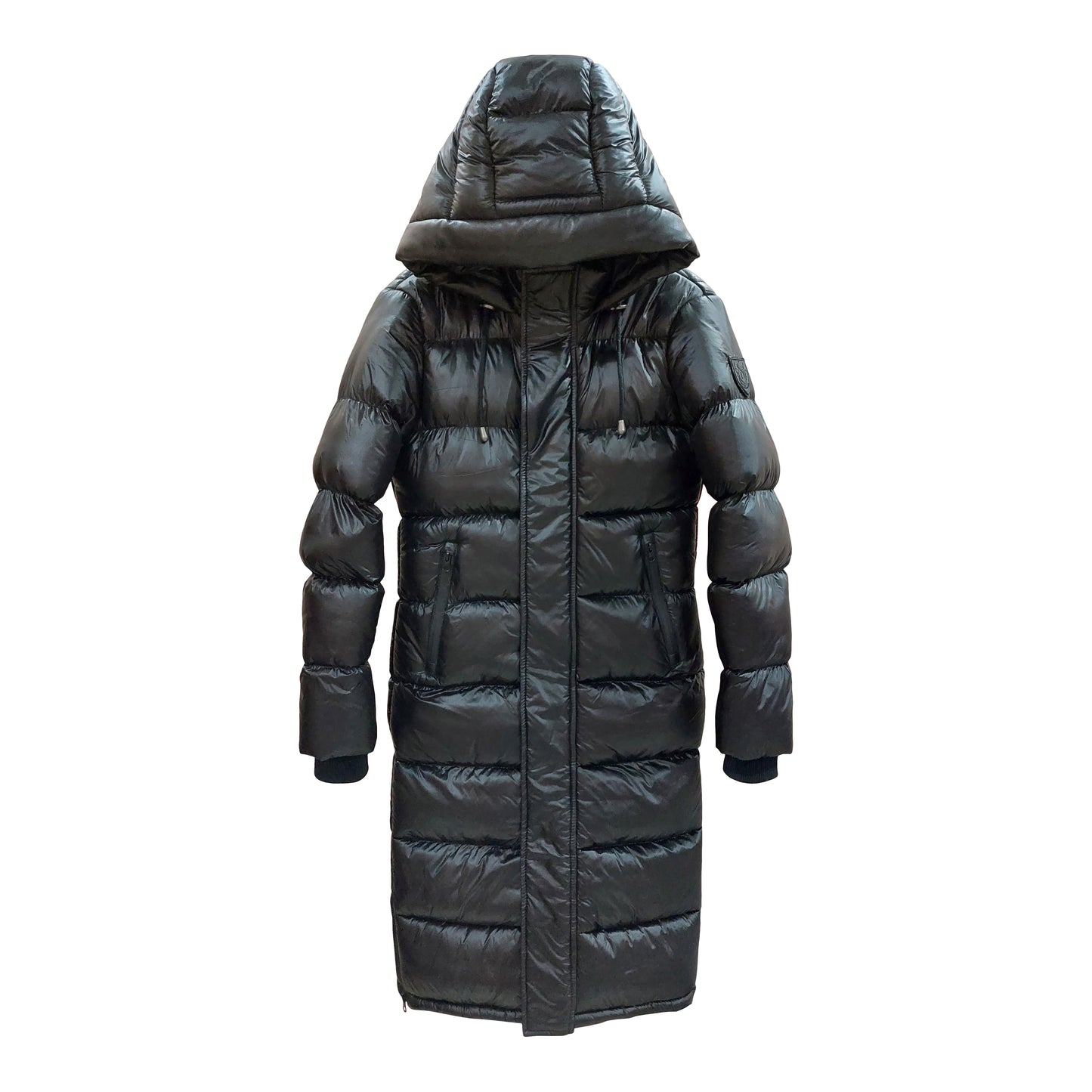 Aurelie - Black Long Puffer Coat