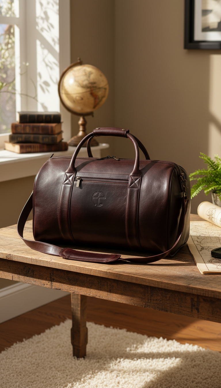 Executive Voyager Leather Duffle