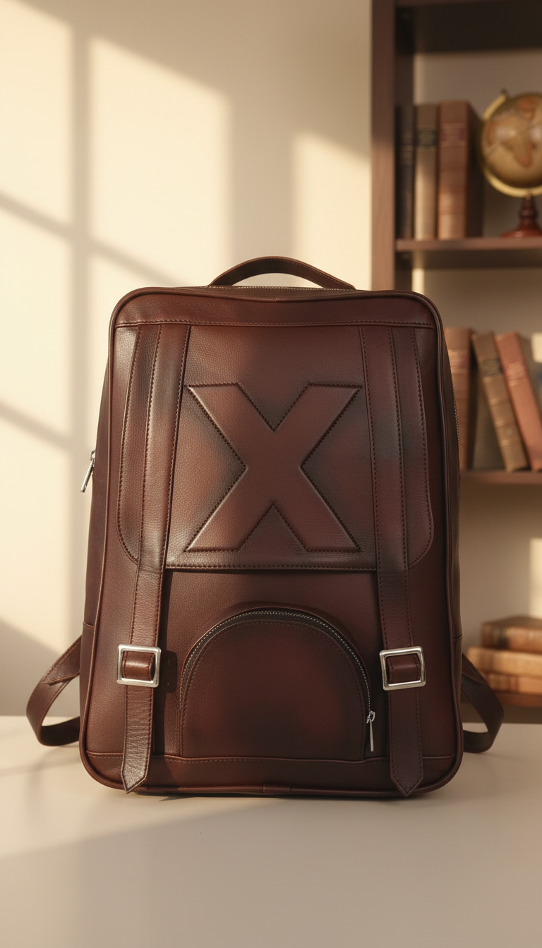 Felix - Dark Brown Series "X" Edition Quilted Leather Backpack