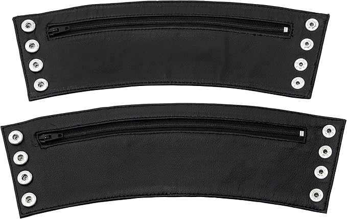 Xavier - Red X Leather Wallet Cuff