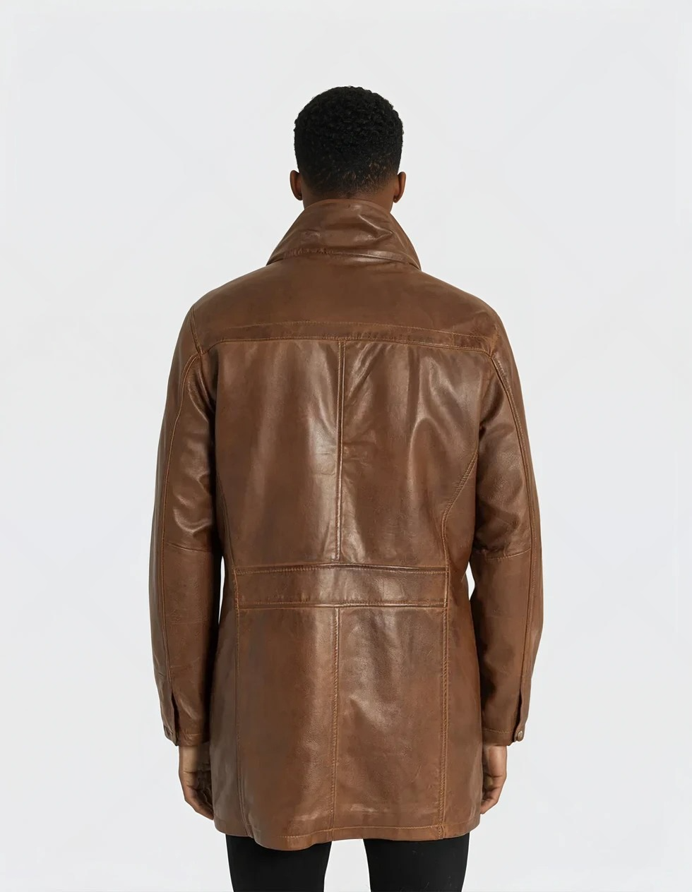 Lukas Reinhardt – Classic Cognac Leather Coat