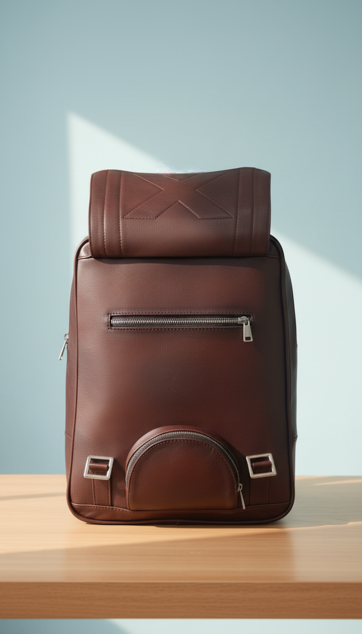 Felix - Dark Brown Series "X" Edition Quilted Leather Backpack