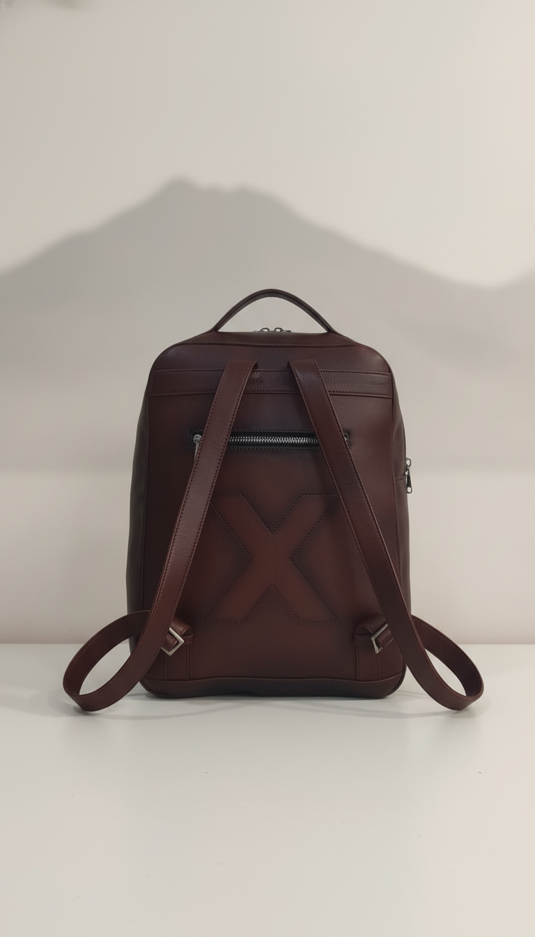 Felix - Dark Brown Series "X" Edition Quilted Leather Backpack