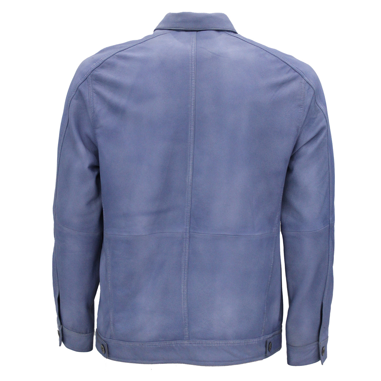 Maurice - Blue Leather Denim Jacket