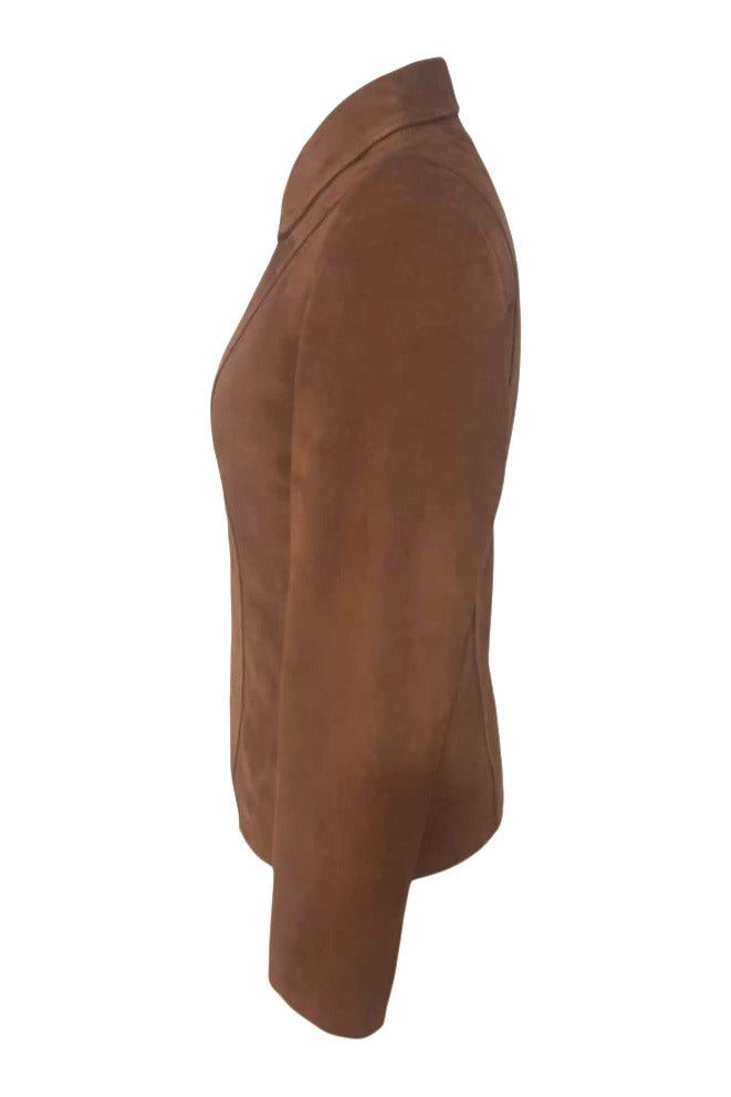 Manon - Womens Genuine Goat Suede Jacket