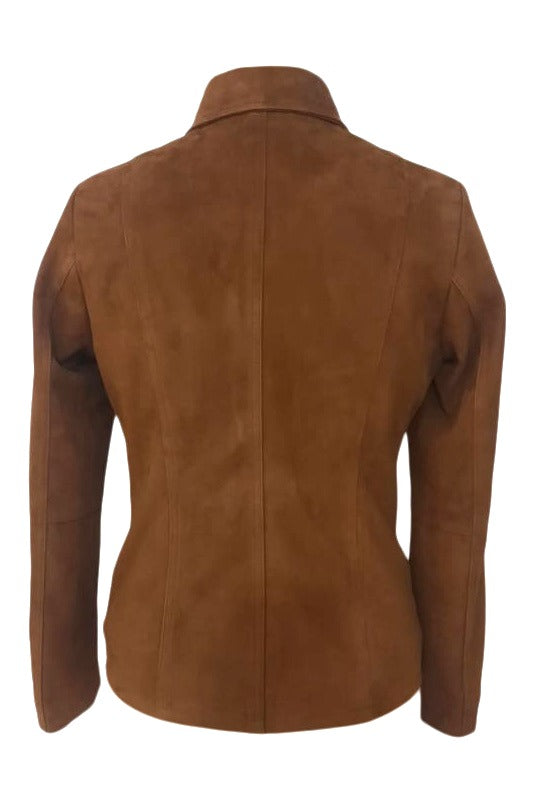 Manon - Womens Genuine Goat Suede Jacket