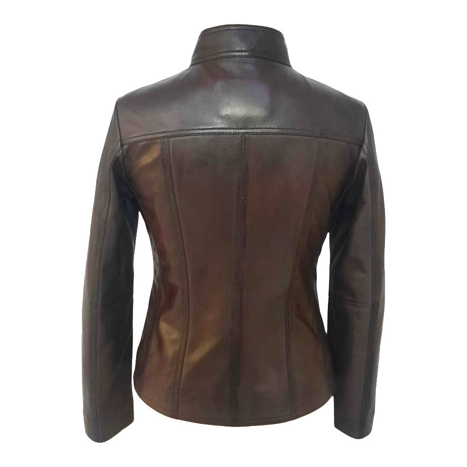 Renata Firenze - Dark Brown Leather Jacket