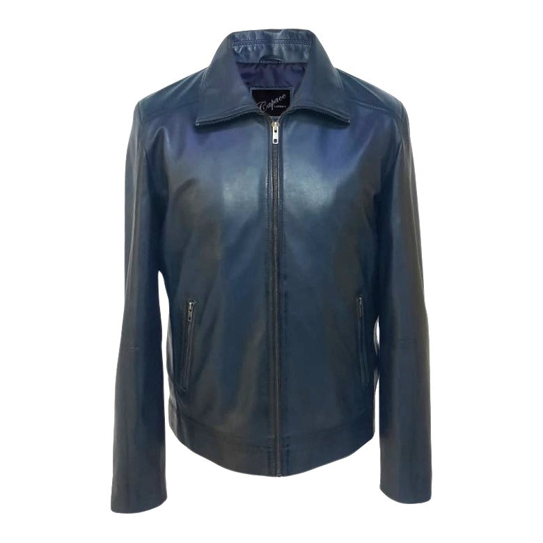Sergio Milano - Navy Leather Jacket