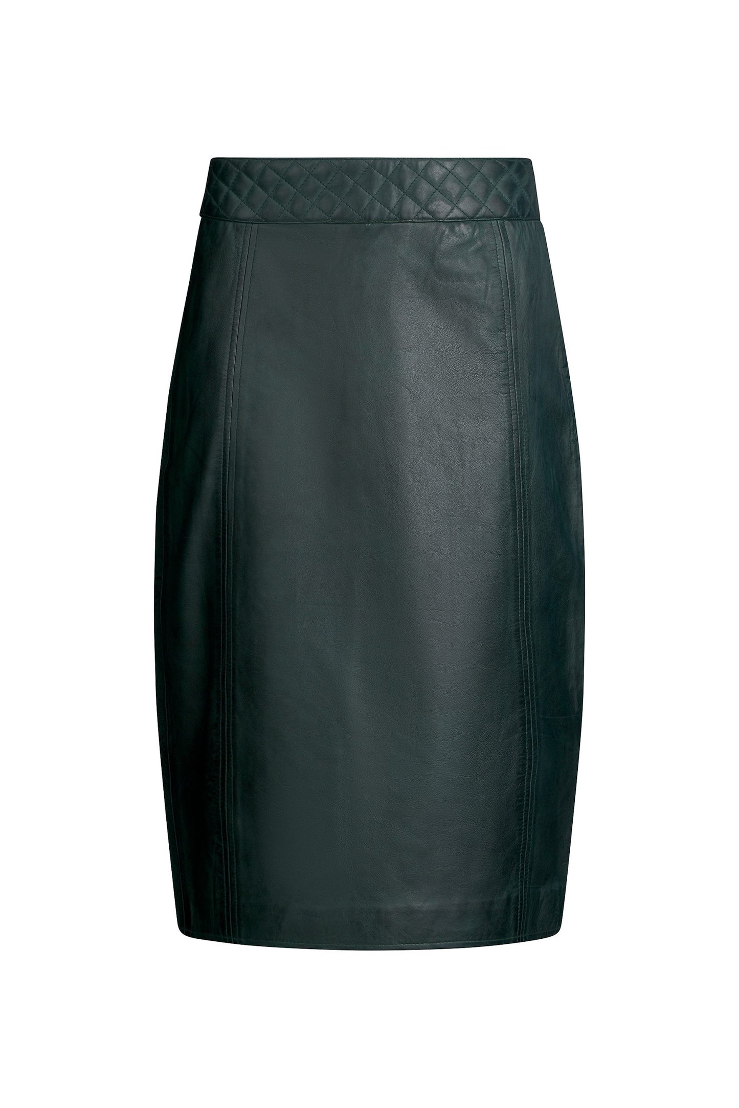 Noir - Green Leather Skirt