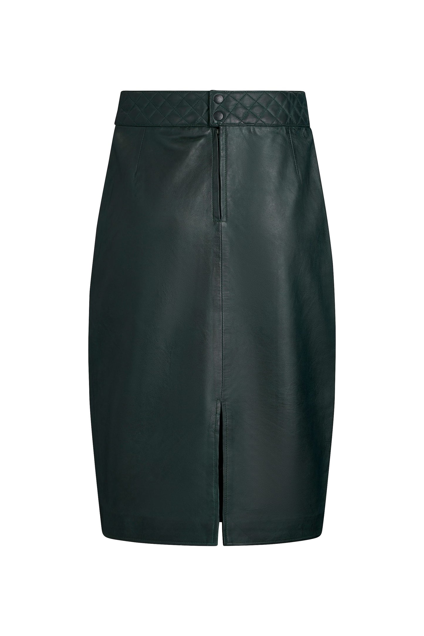 Noir - Green Leather Skirt