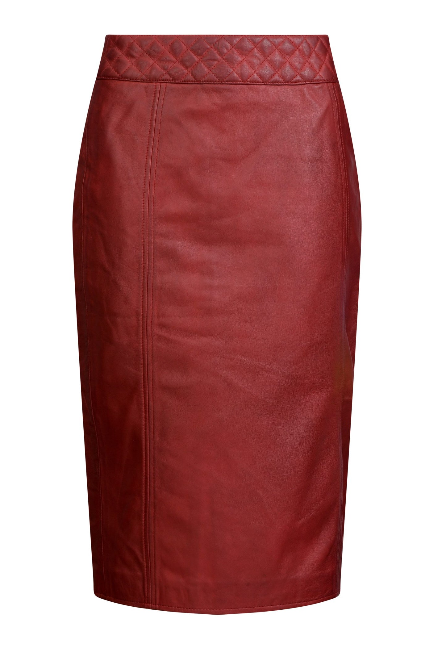 Noir - Red Leather Skirt
